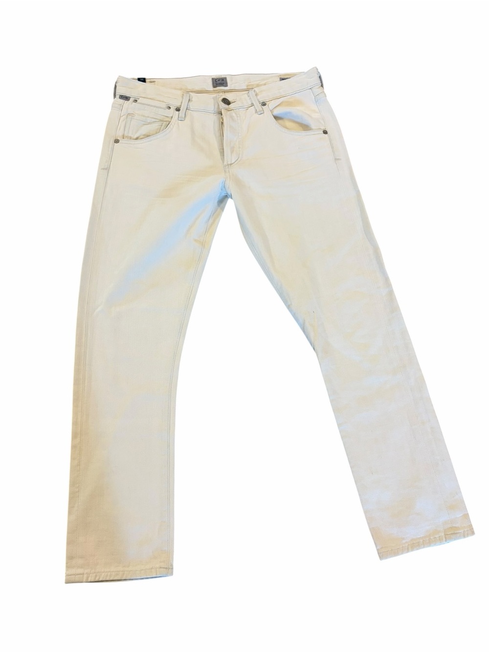 Citizens Of Humanity NWT 25 Emerson Slim Boyfriend Cream Denim Mid Rise - Picture 4 of 13